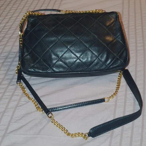 Judith Leiber Black Leather Quilted Mini Bag - Picture 3 of 14
